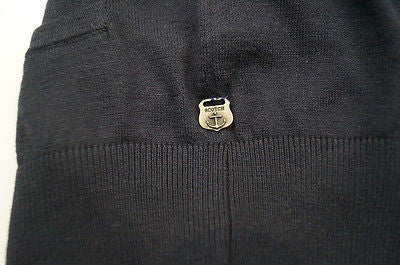 SCOTCH SHRUNK Boy's Midnight Navy Blue Knitted Cotton V Neck Cardigan Top BNWT