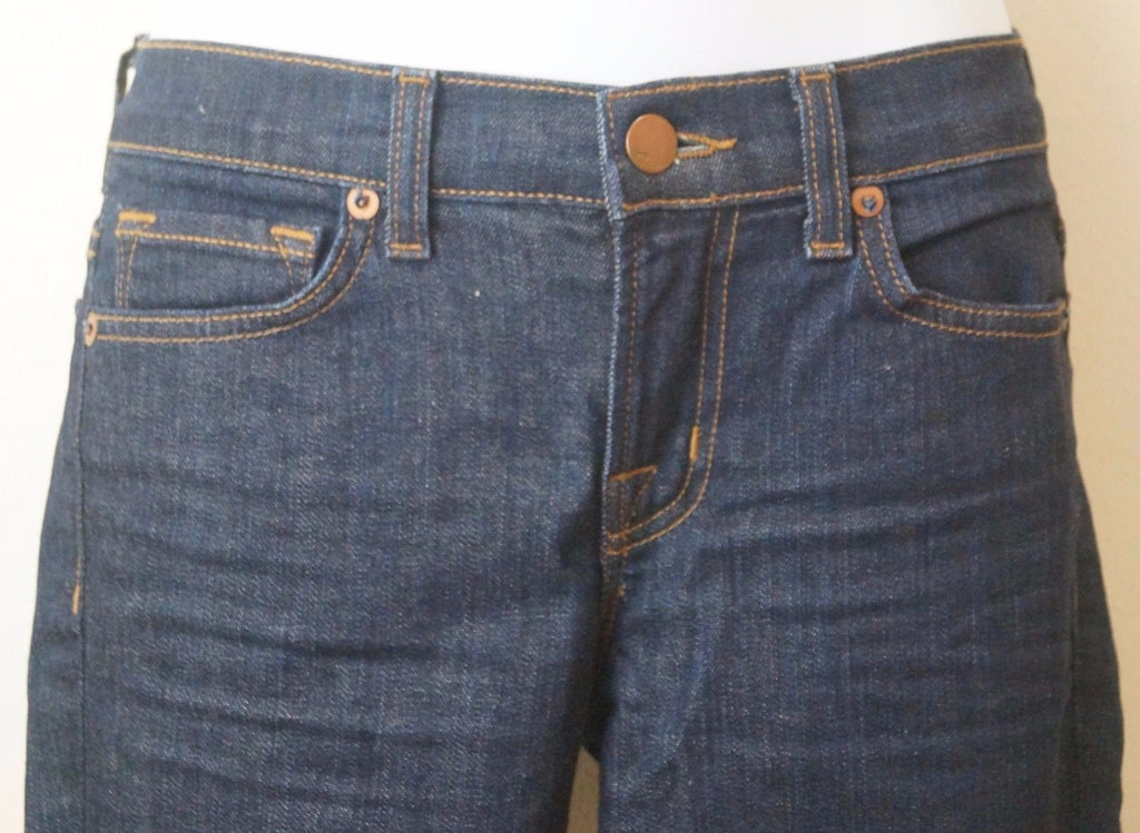 J BRAND Navy Blue Sty 811CO32 PURE Cotton Blend Skinny Leg Jeans Sz25 IL28"