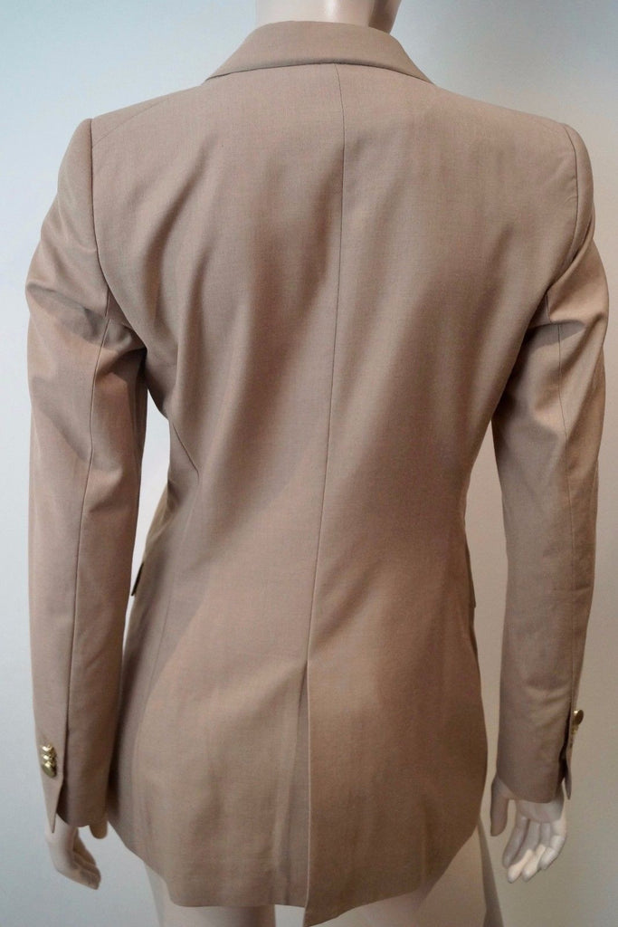 BY MALENE BIRGER Women's Caramel Wool Blend Formal Blazer Jacket EU34; UK8