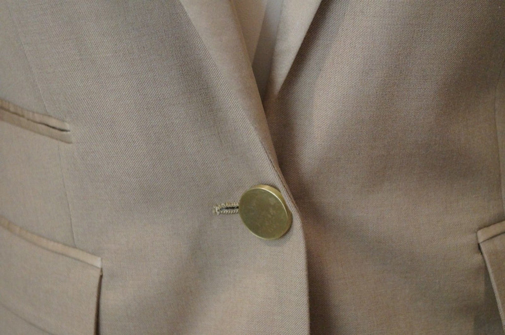 BY MALENE BIRGER Women's Caramel Wool Blend Formal Blazer Jacket EU34; UK8