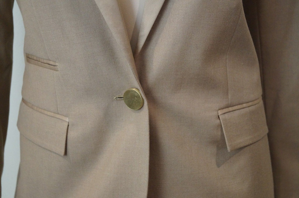 BY MALENE BIRGER Women's Caramel Wool Blend Formal Blazer Jacket EU34; UK8