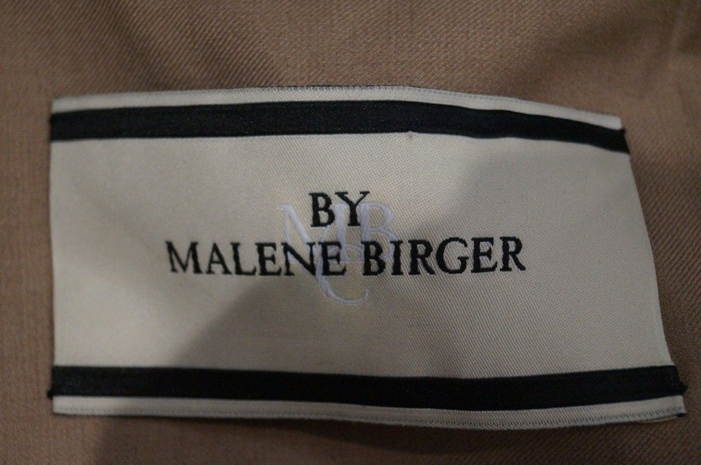 BY MALENE BIRGER Women's Caramel Wool Blend Formal Blazer Jacket EU34; UK8