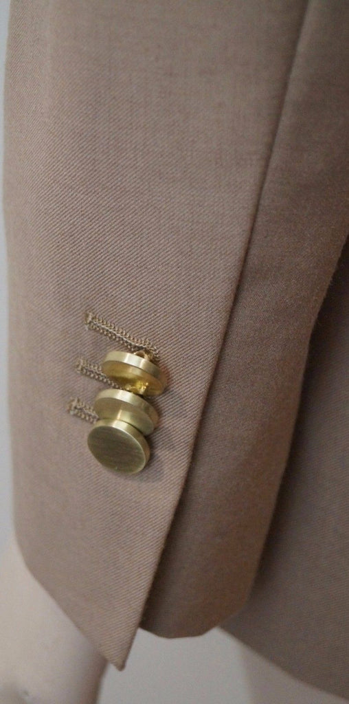 BY MALENE BIRGER Women's Caramel Wool Blend Formal Blazer Jacket EU34; UK8