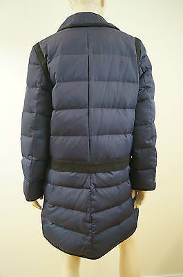 DKNY DONNA KARAN Navy & Black Duck Down Adjustable Puffa Jacket Or Coat Sz: M