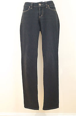 SERFONTAINE Womens Black Denim Cotton Blend Skinny Leg Jeans Pants Sz 28