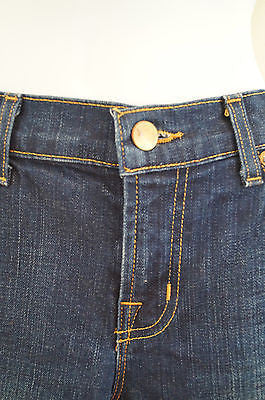 J BRAND Dark Blue THE SKINNY Cut #5777 DARKVINT Orange Stitch Denim Jeans Sz29