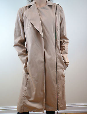 TWENTY8TWELVE S MILLER Beige Cotton Belted Trench Mac Jacket Coat UK10 BNWT