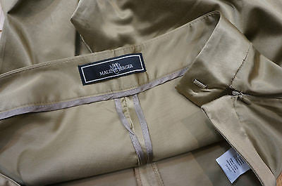 MALENE BIRGER Bronze Cotton Blend Sateen Crop Evening Trousers Pants EU38 UK12