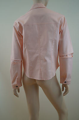 HINDAHL & SKUDELNY Salmon Pink Cotton Blend Lightweight Casual Jacket Sz: S