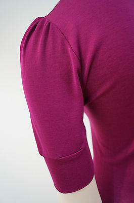 VANESSA BRUNO Made In France Cerise Pink Long Length Knitwear Top FR2 UK10