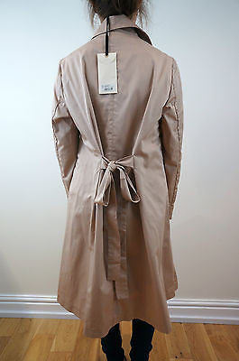 TWENTY8TWELVE S MILLER Beige Cotton Belted Trench Mac Jacket Coat UK10 BNWT