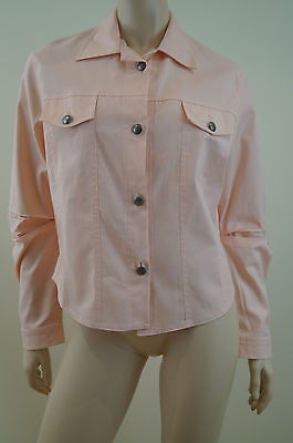 HINDAHL & SKUDELNY Salmon Pink Cotton Blend Lightweight Casual Jacket Sz: S