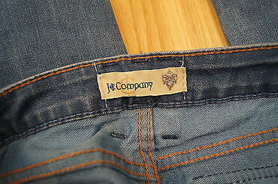 J&CO J & Company Blue Fade Detail Studded Pocket Detail Bootleg Jeans Sz:28