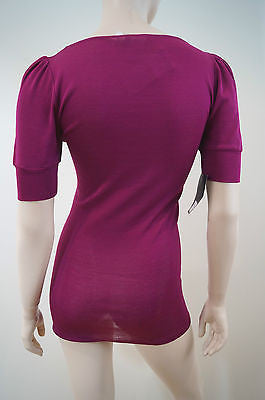 VANESSA BRUNO Made In France Cerise Pink Long Length Knitwear Top FR2 UK10