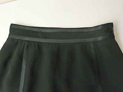 GUCCI Black Acetate Silk Mix Short / Mini Lined Formal Evening Skirt IT40; UK8