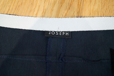 JOSEPH Made In France Black Linen Blend A Line Formal Skirt UK12; FR40