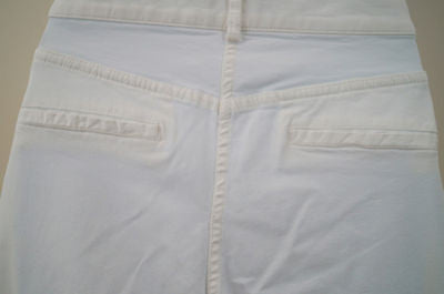 FARHI By NICOLE FARHI White Cotton Blend Wide Leg Trousers Jeans Pants EU38 UK12