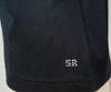 SONIA RYKIEL Black Sheen V Neck Metallic Button Fastened 3/4 Sleeve Cardigan Top