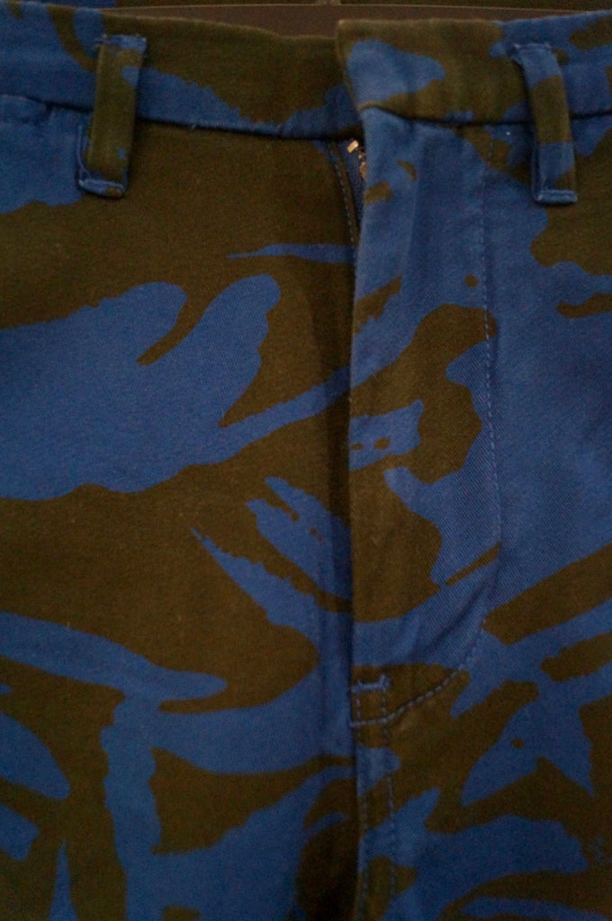 MARC BY MARC JACOBS Black Blue Cotton Abstract Print Skinny Trousers Jeans Pants