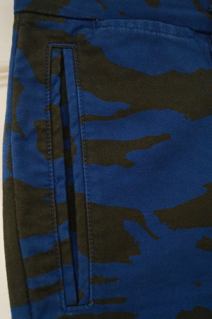 MARC BY MARC JACOBS Black Blue Cotton Abstract Print Skinny Trousers Jeans Pants