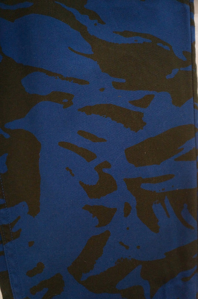 MARC BY MARC JACOBS Black Blue Cotton Abstract Print Skinny Trousers Jeans Pants