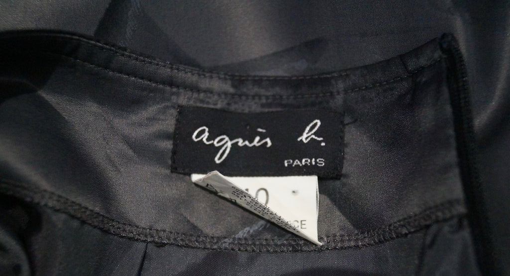 AGNES B Womens Charcoal Grey Sheen Large Floral Print Lined Pencil Skirt 40 UK14