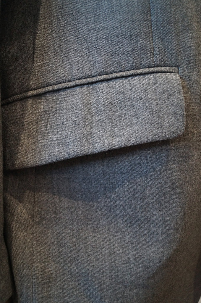 FRENCH EYE Menswear Grey 100% Super Wool 150s Formal Business Blazer Jacket 38