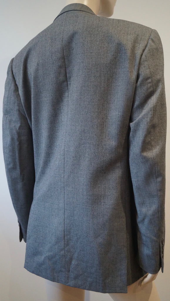 FRENCH EYE Menswear Grey 100% Super Wool 150s Formal Business Blazer Jacket 38