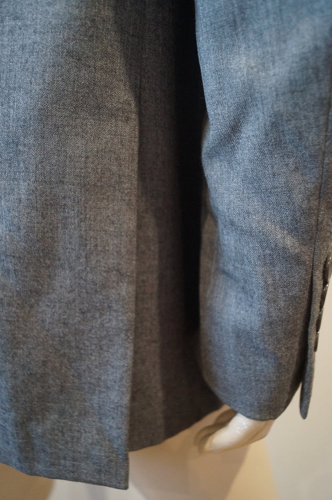 FRENCH EYE Menswear Grey 100% Super Wool 150s Formal Business Blazer Jacket 38