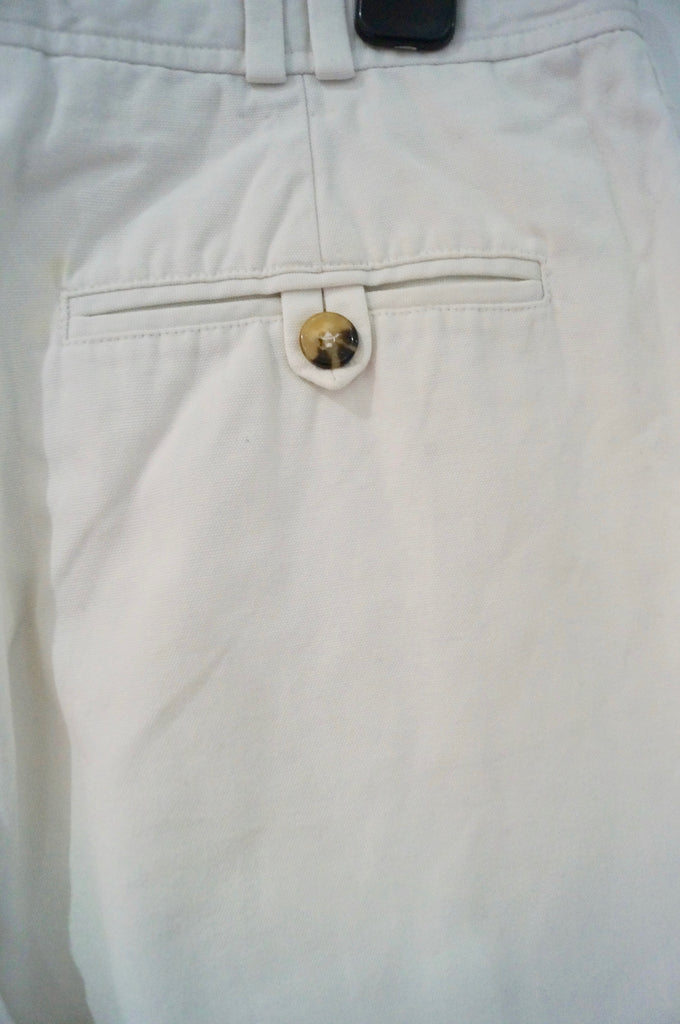 BURBERRY LONDON White 100% Cotton Denim Wide Leg Jeans Trousers Pants UK10 US8