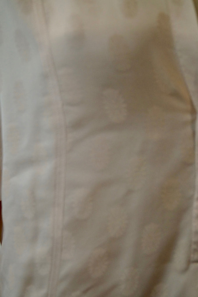 ZADIG & VOLTAIRE DELUXE Nude Pale Pink Silk TINE JAC Floral Print Blouse M