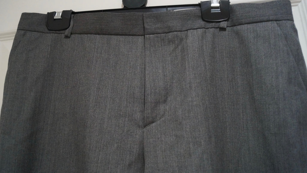JOSEPH Made In France Menswear Pale Grey 100% Wool Formal Trousers Pants L W36