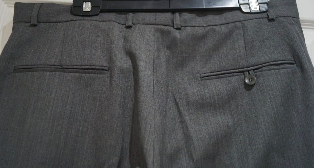 JOSEPH Made In France Menswear Pale Grey 100% Wool Formal Trousers Pants L W36