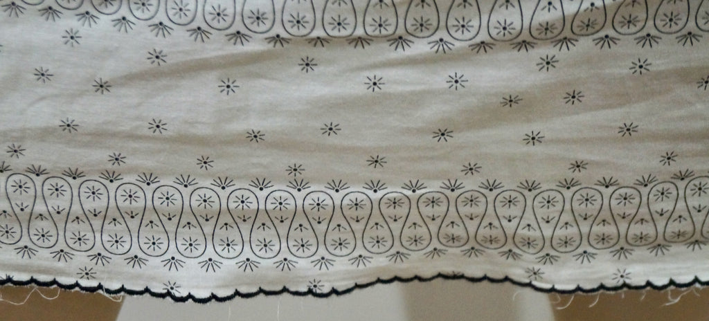 MARNI SUMMER EDITION 2012 White & Black Cotton Geometric Print Summer Dress 38