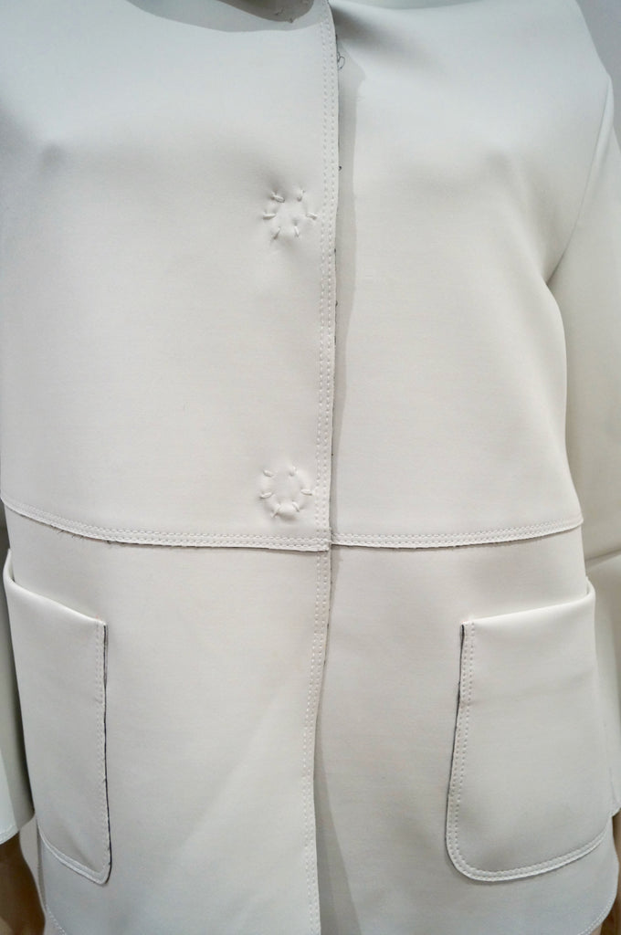 SCHUMACHER Winter White Hooded Long Sleeve Casual Hoodie Jacket Top 4 UK14