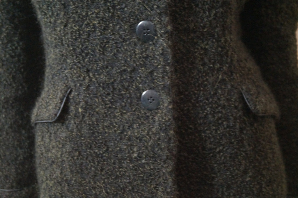 ARMANI COLLEZIONI Virgin Wool Mohair Blend Black Blazer Jacket Top Sz:42 UK10