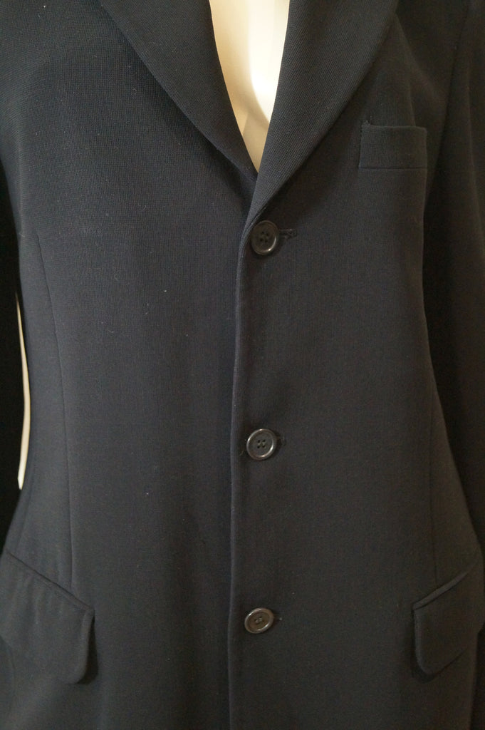 DKNY Menswear Black Wool Blend Italian Yarn Single Breast Blazer Jacket 38R