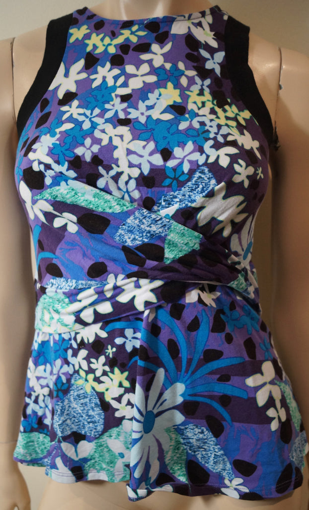 PETER PILOTTO FOR TARGET Multicolour Cotton Blend Floral Print Sleeveless Top S