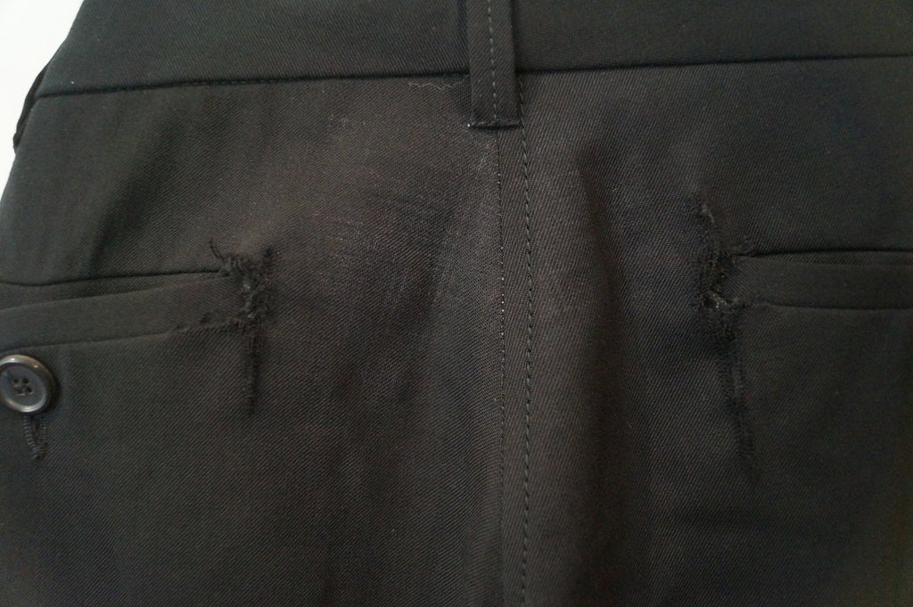 BARBARA BUI Women's Black Wool Stretch Formal Trousers Pants FR38 UK10