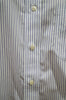 BROOKS BROTHERS Mens Blue White Cotton Slim Fit Stripe Formal Dress Shirt 15.5