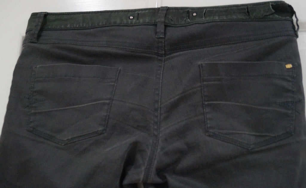 BARBARA BUI Charcoal Grey Cotton Blend Skinny Leg Jeans Trousers Pants Sz:27