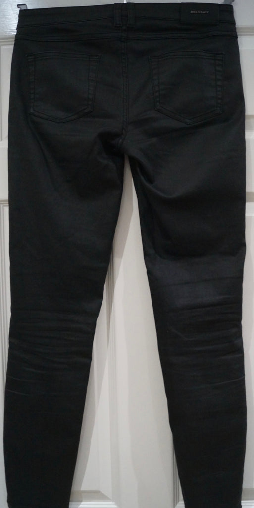 BELSTAFF Charcoal Grey Black Cotton Blend Skinny Leg Jeans Trousers Pants Sz:28
