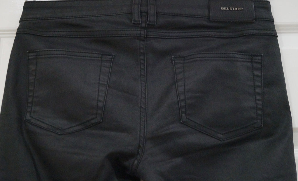 BELSTAFF Charcoal Grey Black Cotton Blend Skinny Leg Jeans Trousers Pants Sz:28