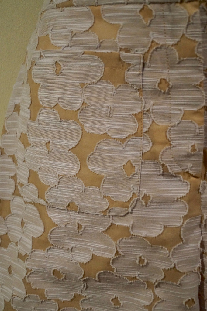 MARKUS LUPFER Lilac & White SURF FLOWER MAEGAN Cotton Blend Summer Shorts L BNWT