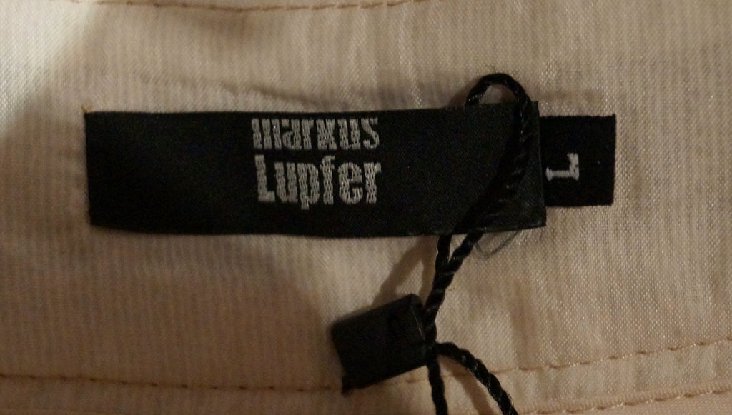 MARKUS LUPFER Lilac & White SURF FLOWER MAEGAN Cotton Blend Summer Shorts L BNWT