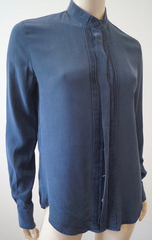 JOSEPH Navy Blue 100% Cashmere Sequin Embellished V Neck Jumper Top Sz:M
