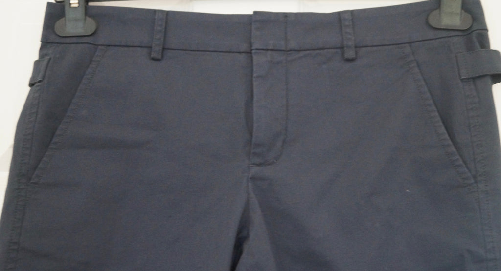 VINCE Womens Navy Blue Cotton Stretch Long Length Casual Summer Shorts US8; UK12