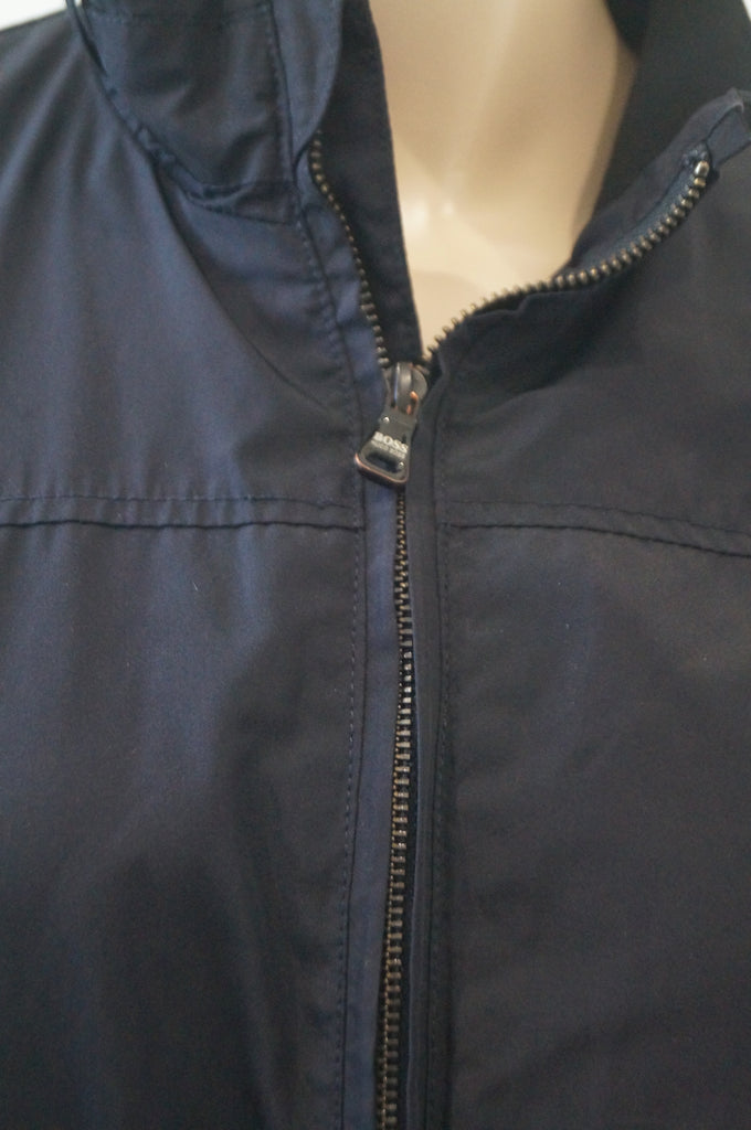 BOSS HUGO BOSS Boy's Midnight Navy Blue Funnel Neck Casual Bomber Jacket 12Y