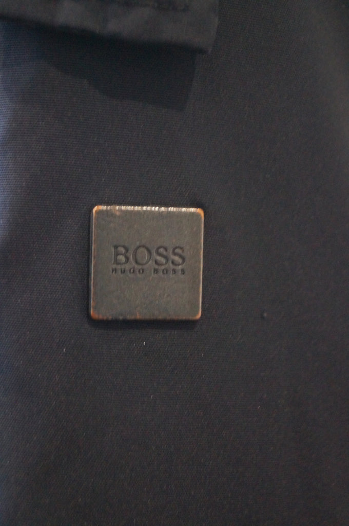 BOSS HUGO BOSS Boy's Midnight Navy Blue Funnel Neck Casual Bomber Jacket 12Y