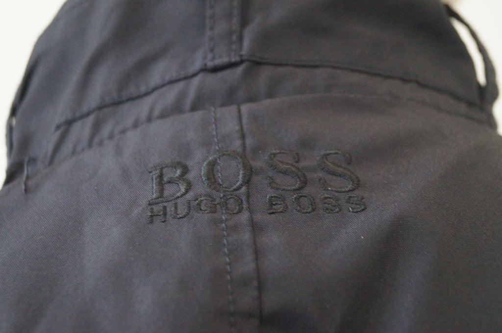 BOSS HUGO BOSS Boy's Midnight Navy Blue Funnel Neck Casual Bomber Jacket 12Y